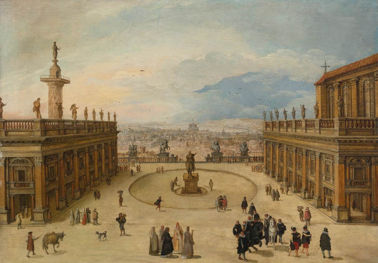 A View of the Campidoglio, Rome by CAULLERY, Louis de