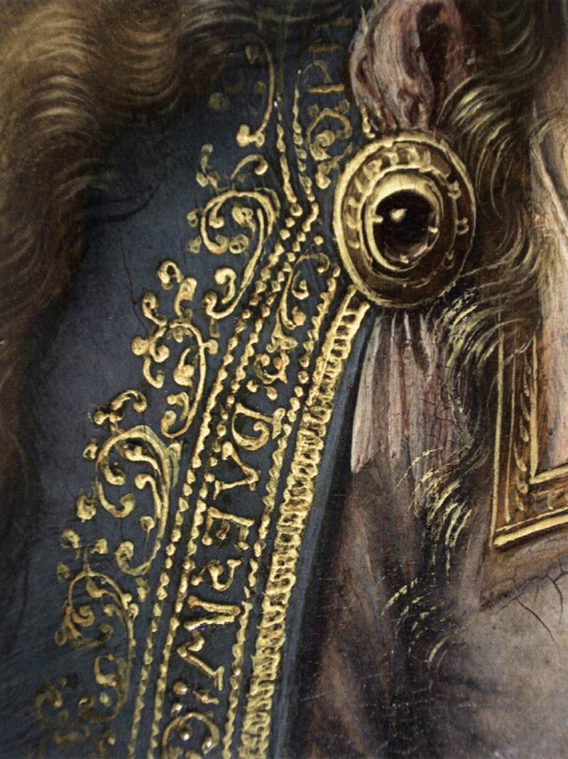 St Luke Drawing the Virgin (detail) by GOSSART, Jan