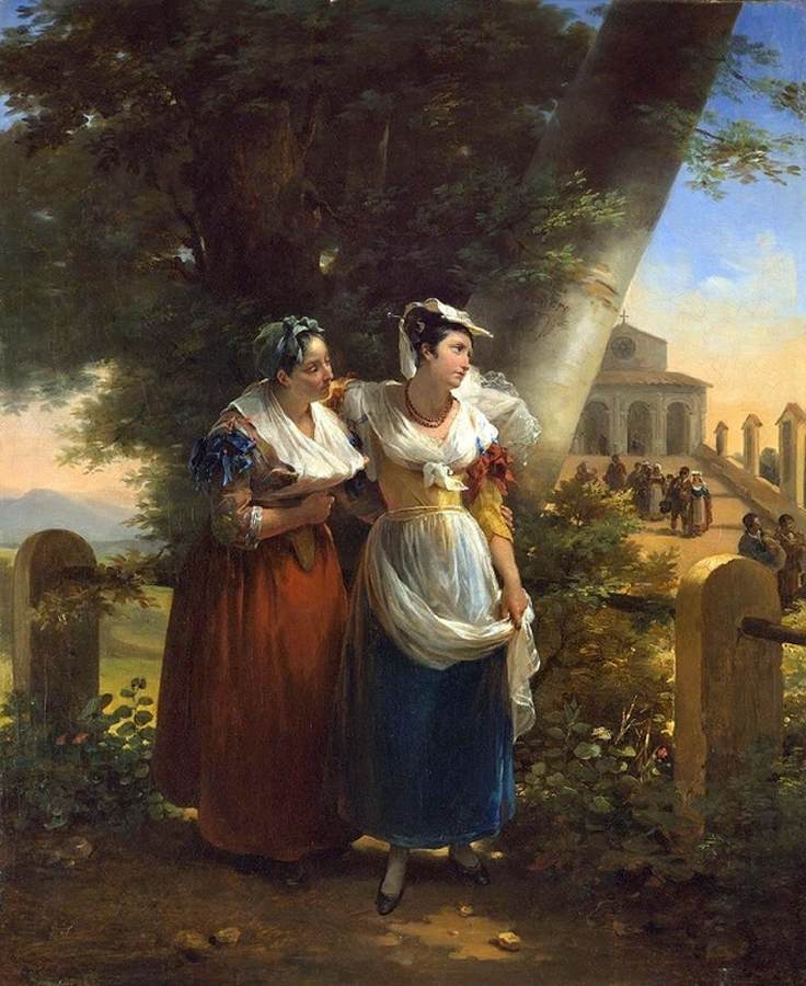 Italian Women by HAUDEBOURT-LESCOT, Hortense