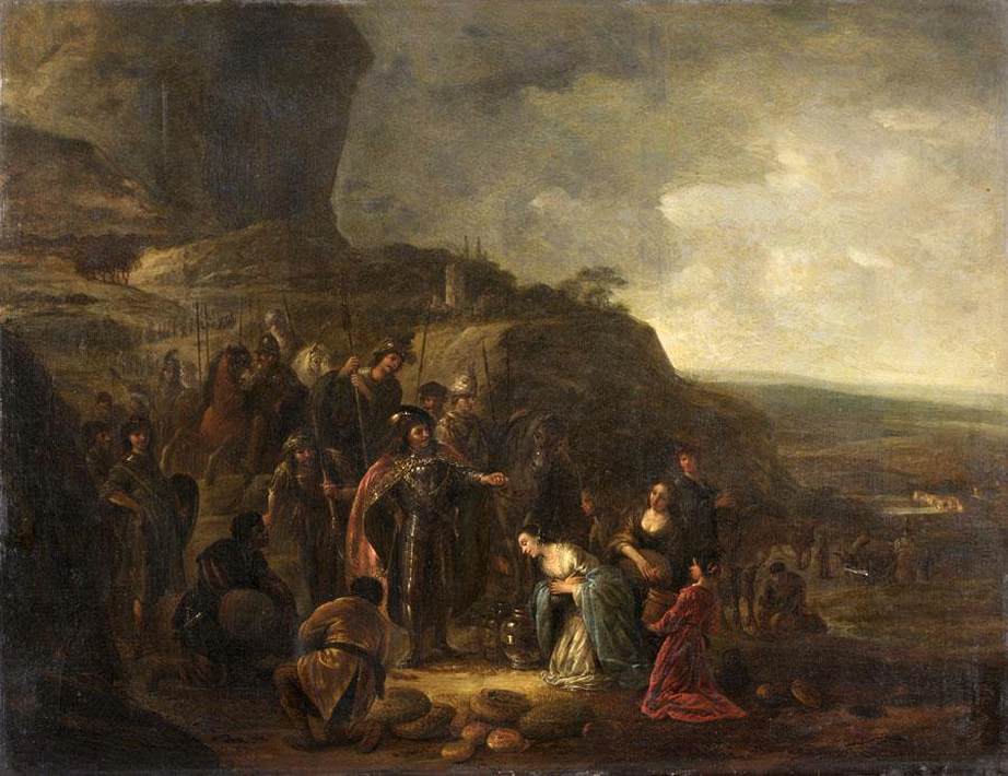 The Meeting of David and Abigail by WET, Jacob Willemsz. de, the Elder