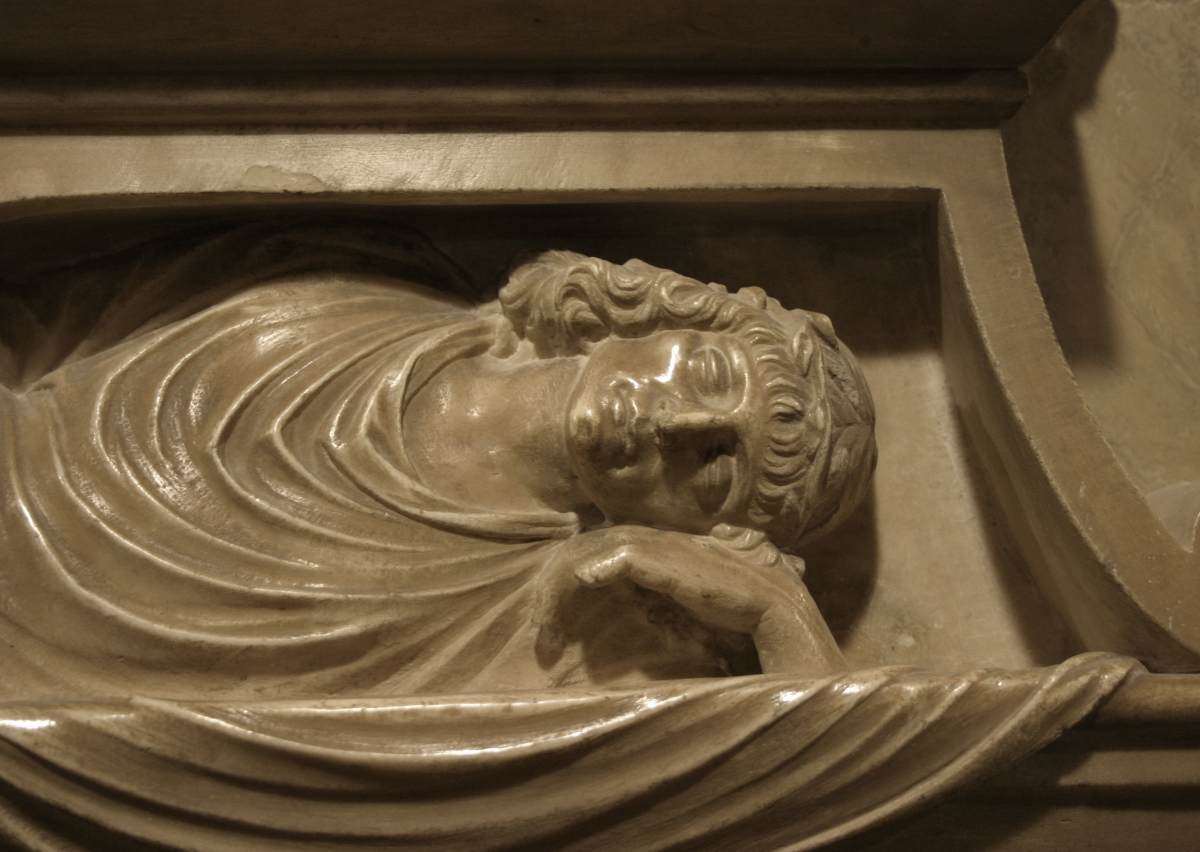 Funerary Monument to Lancino Curzio (detail) by BAMBAIA