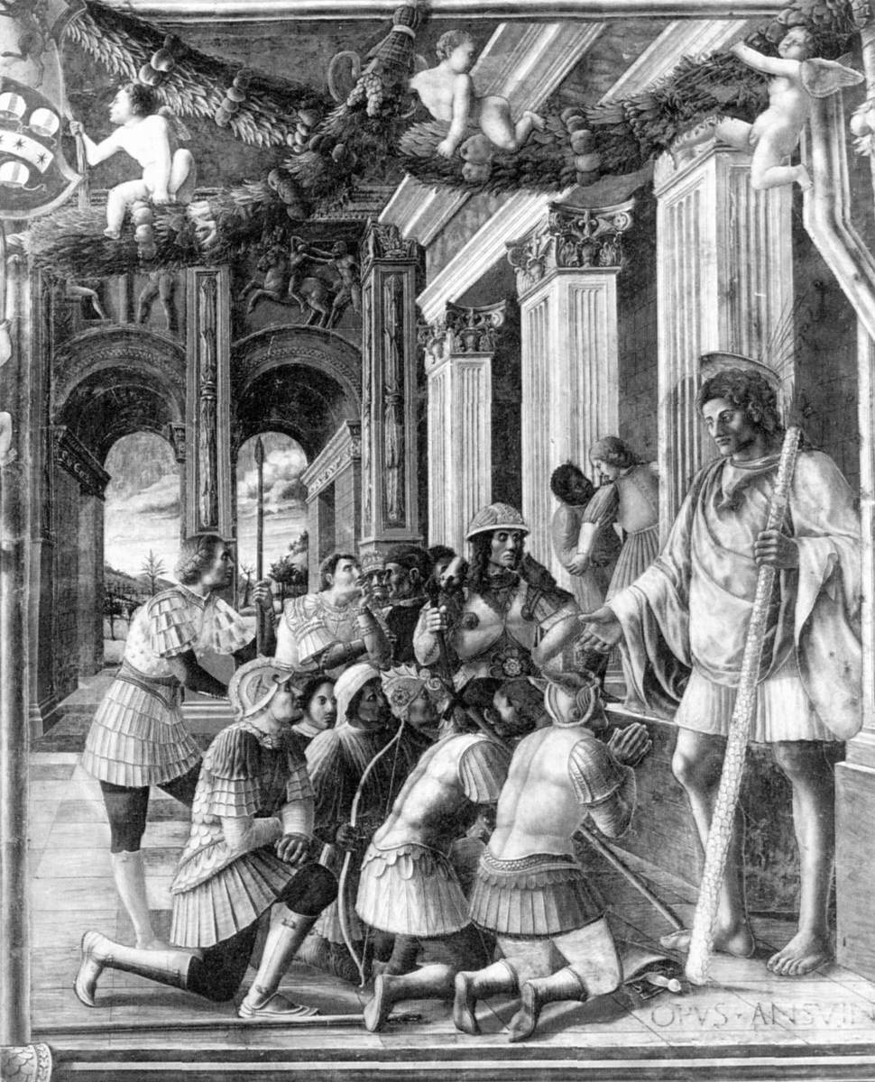 Scenes from the Life of St Christopher (scene 4) by MANTEGNA, Andrea