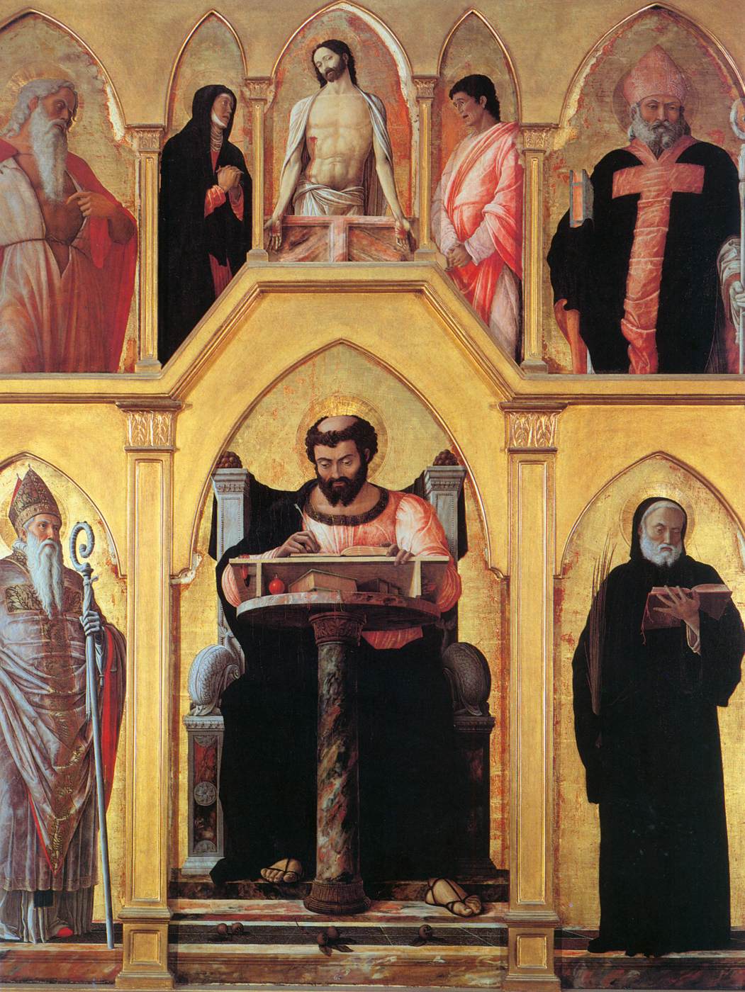 San Luca Polyptych (central part) by MANTEGNA, Andrea