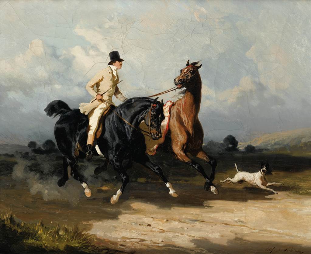 Two Horses Galloping by