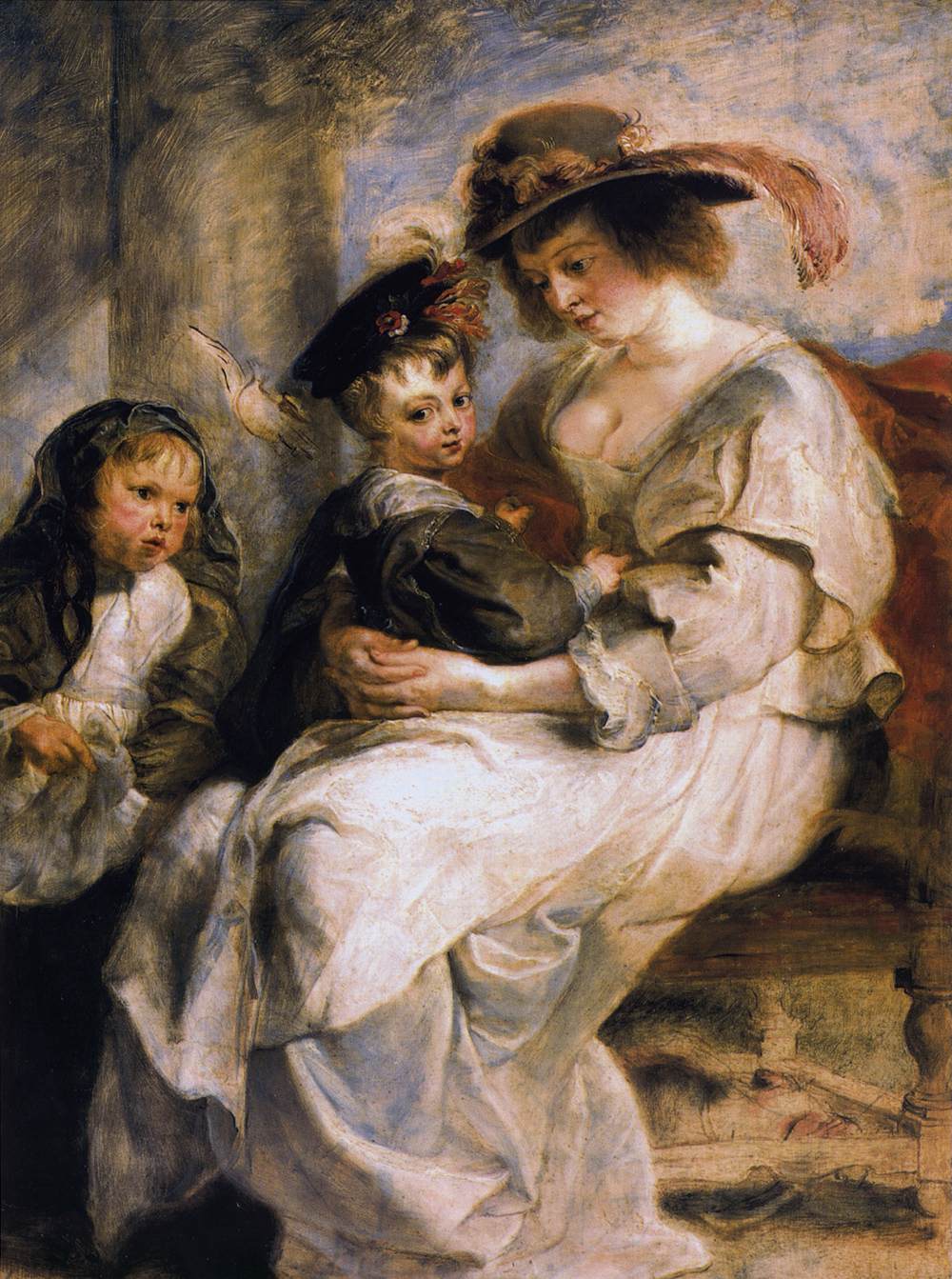 Helene Fourment with her Children, Clara, Johanna and Frans by