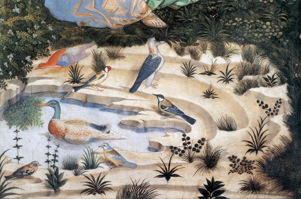 Angels Worshipping (left side of the chancel, detail) by GOZZOLI, Benozzo