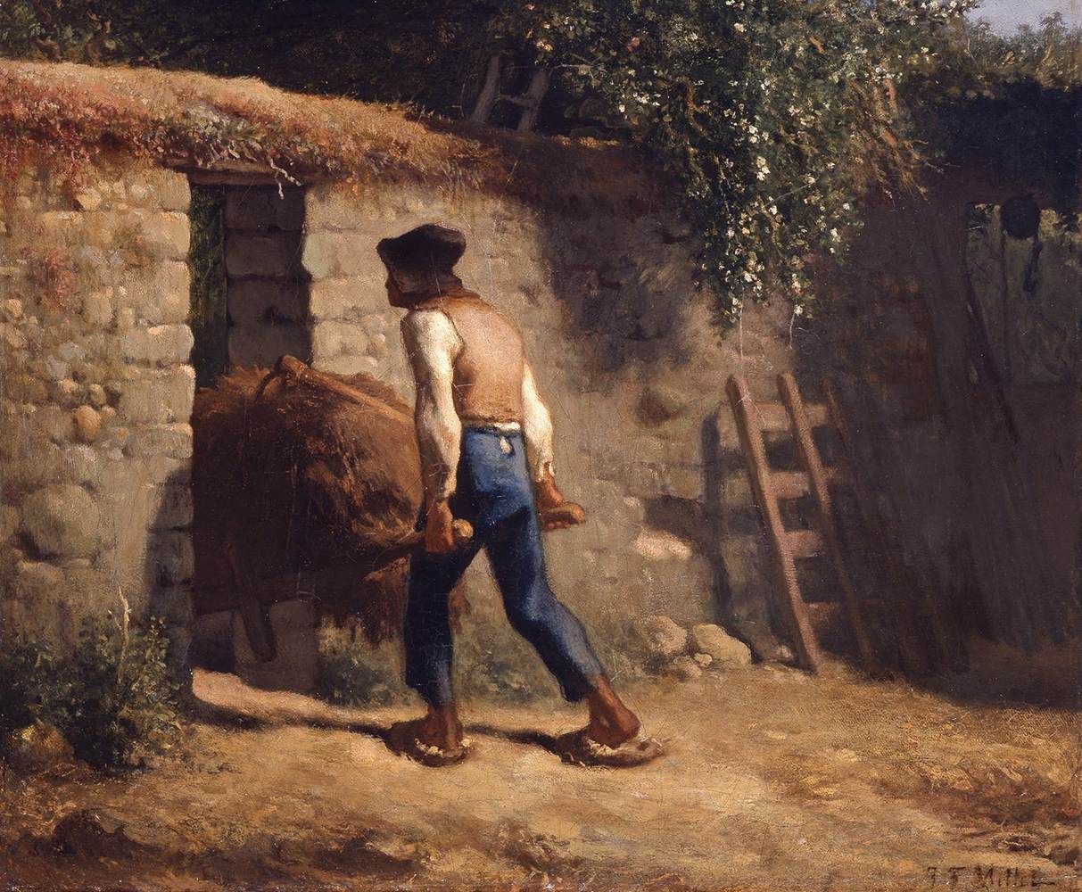 Peasant with a Wheelbarrow by