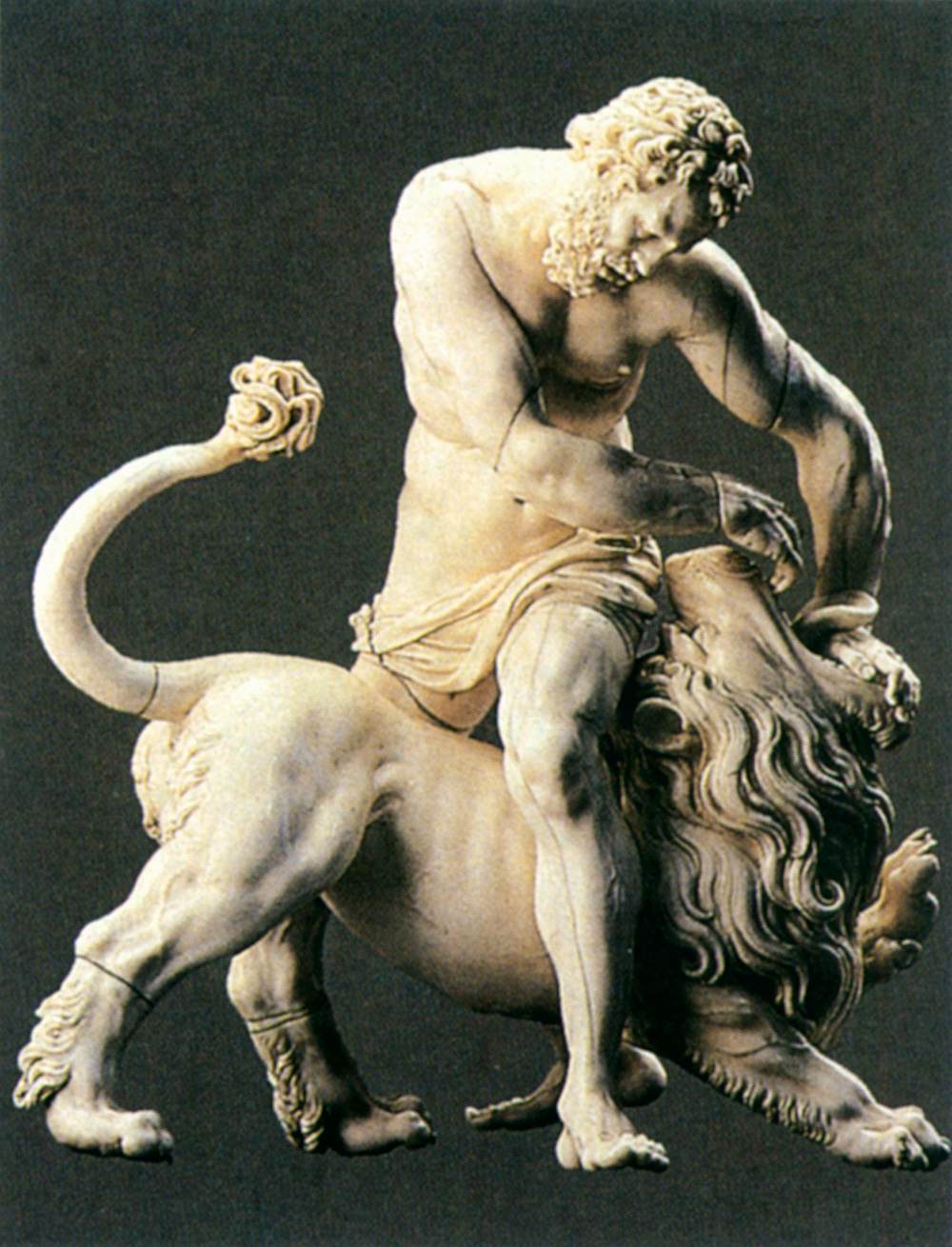 Hercules and the Nemean Lion by PETEL, Jörg