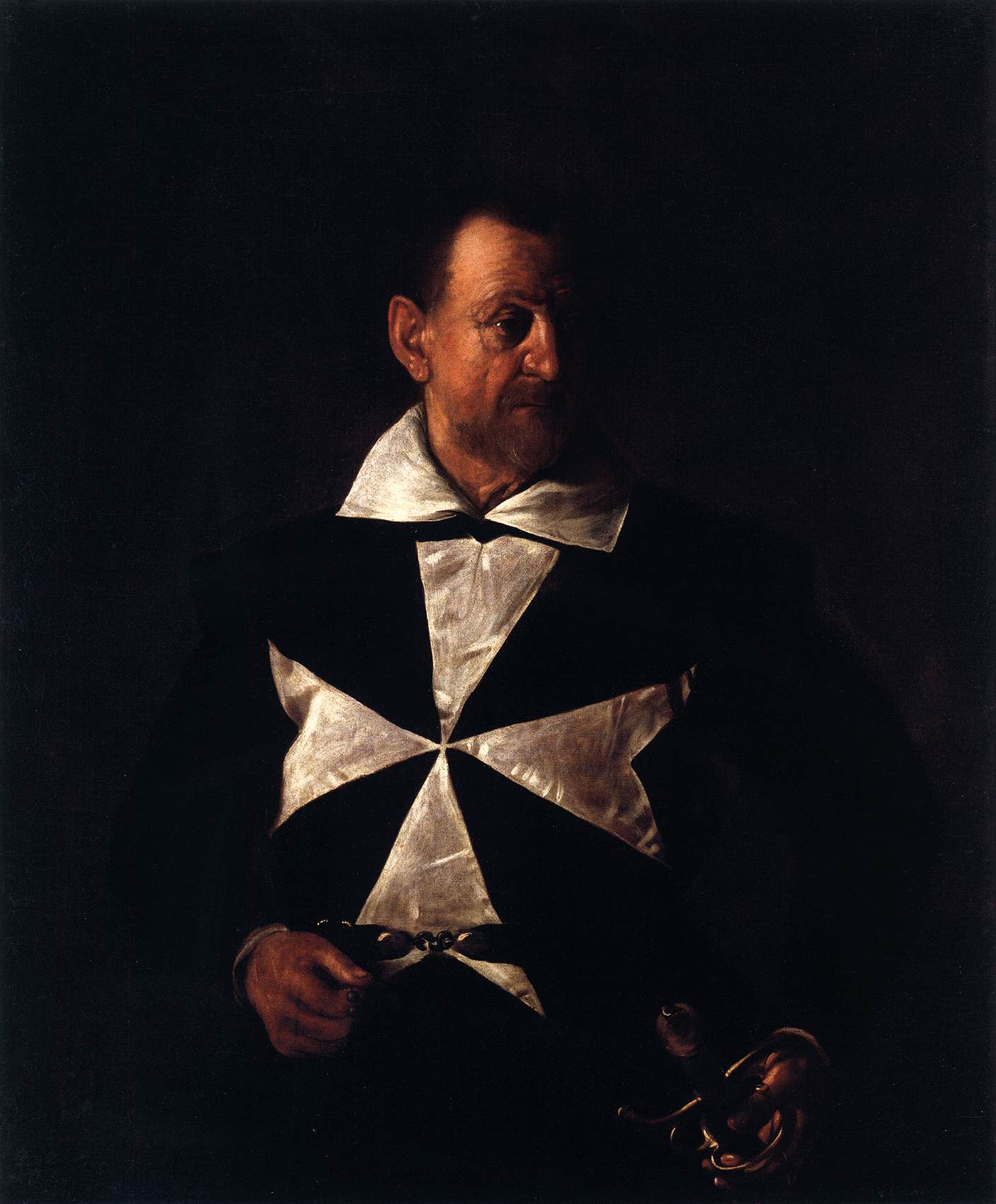 Portrait of a Maltese Knight by CARAVAGGIO