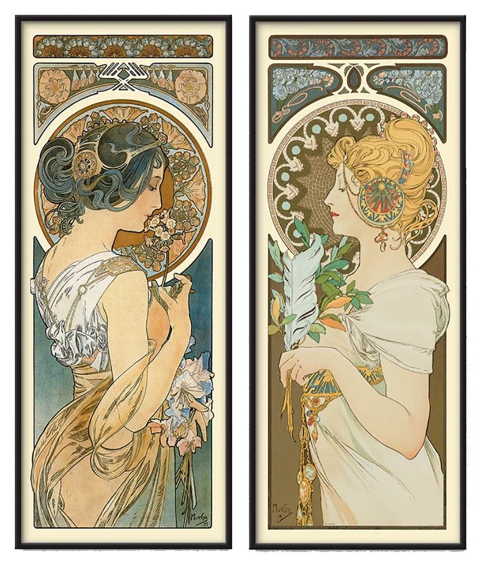 Spring and Feather by MUCHA, Alphonse