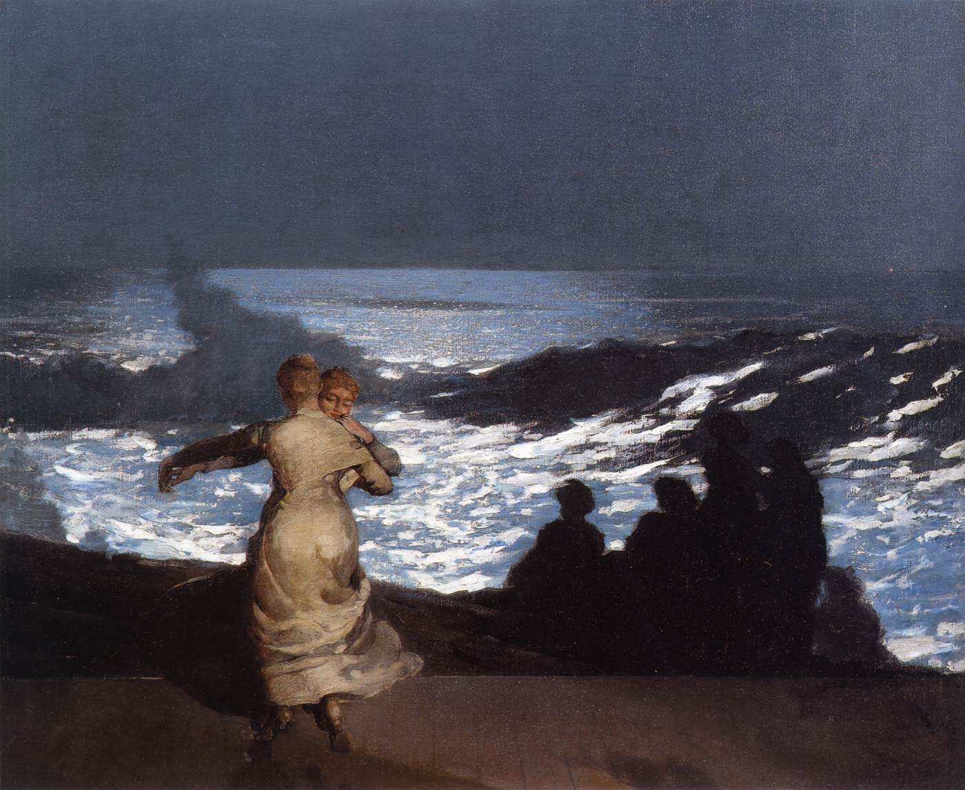 Summer Night (detail) by HOMER, Winslow