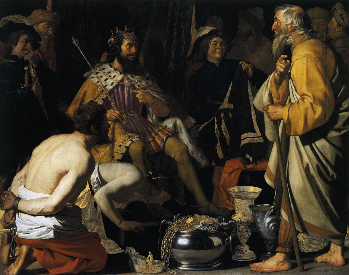 Solon and Croesus by HONTHORST, Gerrit van