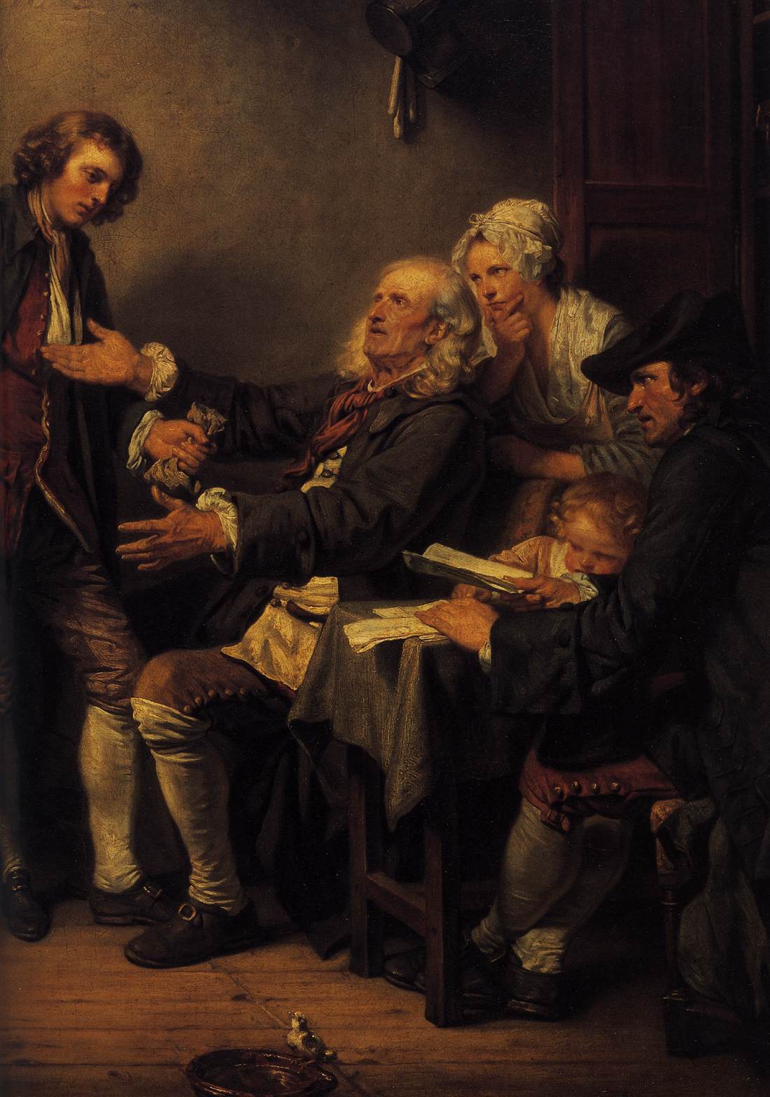 L'Accordée de Village (detail) by GREUZE, Jean-Baptiste