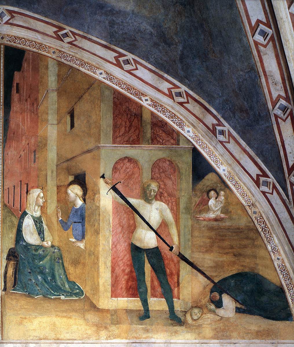 Conversion and Beheading of Empress Faustina by MASOLINO da Panicale