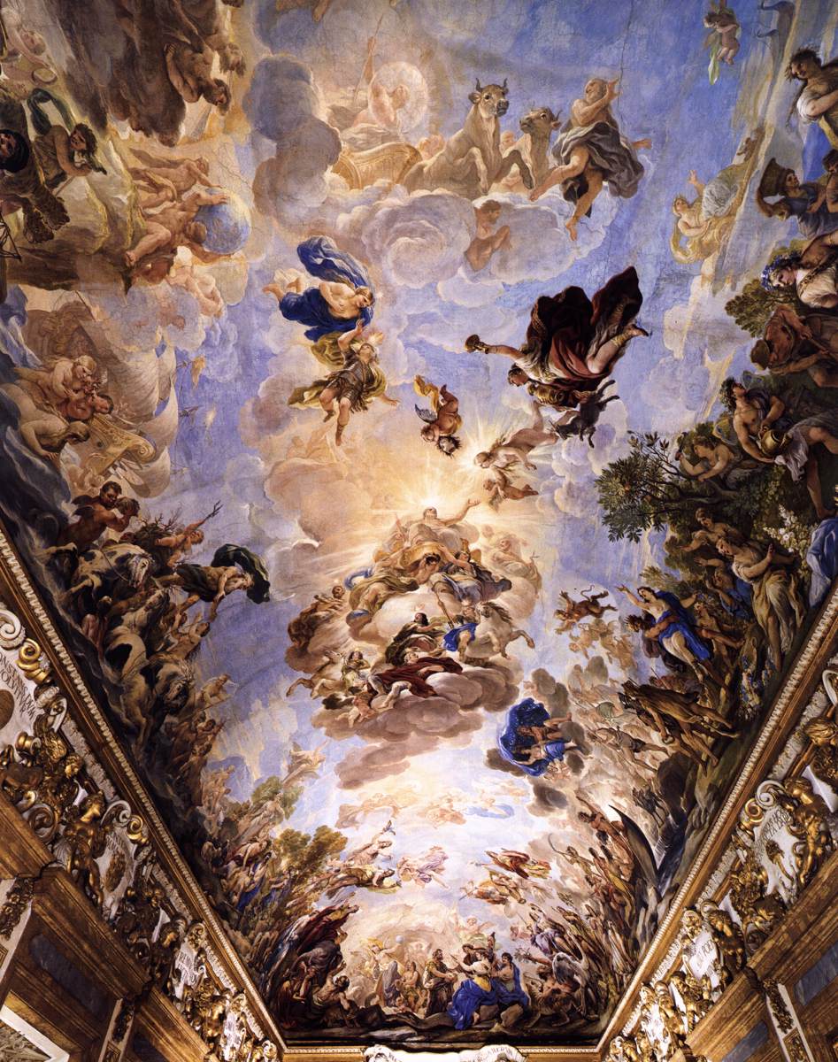 Ceiling decoration of the Galleria Riccardiana by