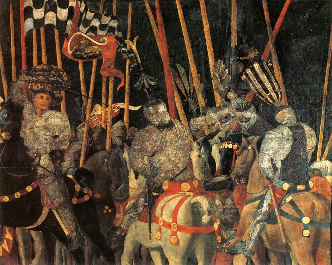 Micheletto da Cotignola Engages in Battle (detail) by UCCELLO, Paolo