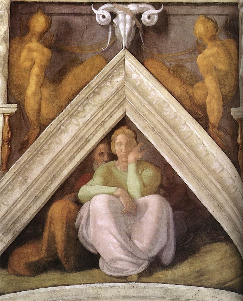 Ancestors of Christ: figures by MICHELANGELO Buonarroti