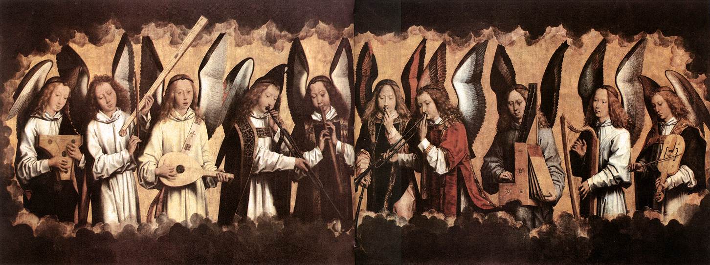 Angel Musicians by MEMLING, Hans