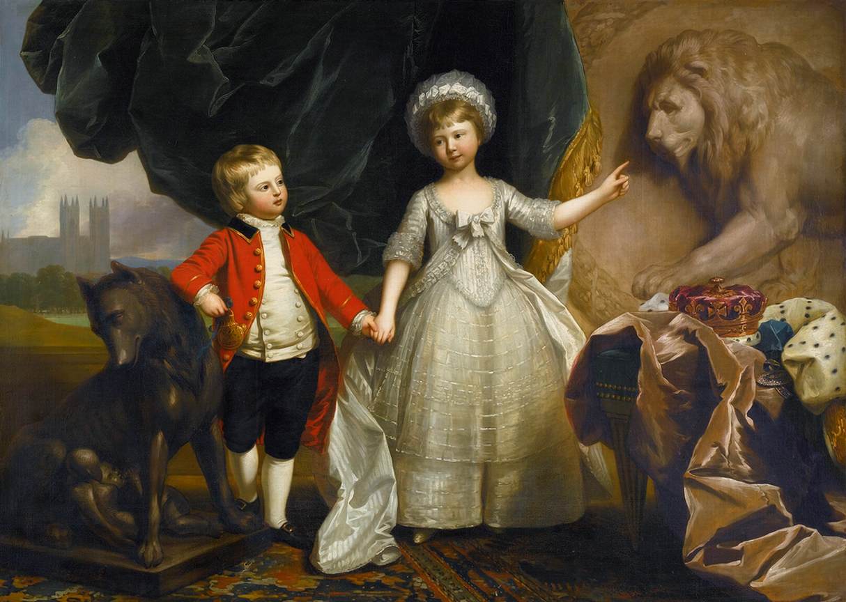 Portrait of Prince William and His Elder Sister, Princess Sophia by WEST, Benjamin