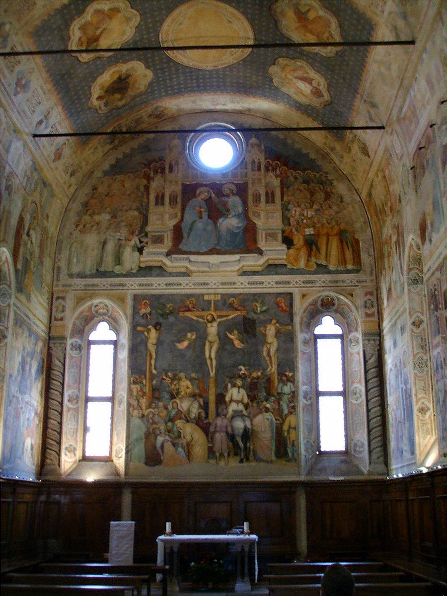 View of the altar wall by ALTICHIERO da Zevio