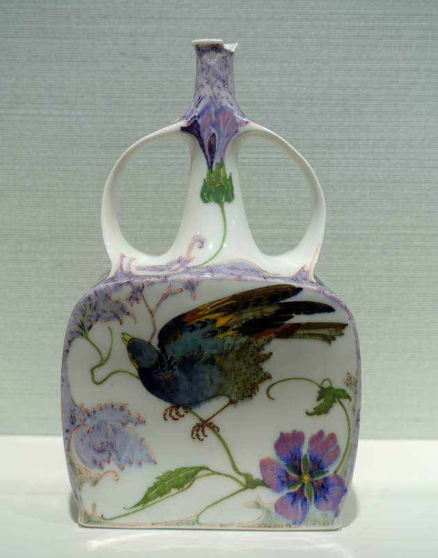 Vase with handles by