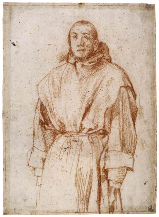 Study of a Carthusian Monk (verso) by