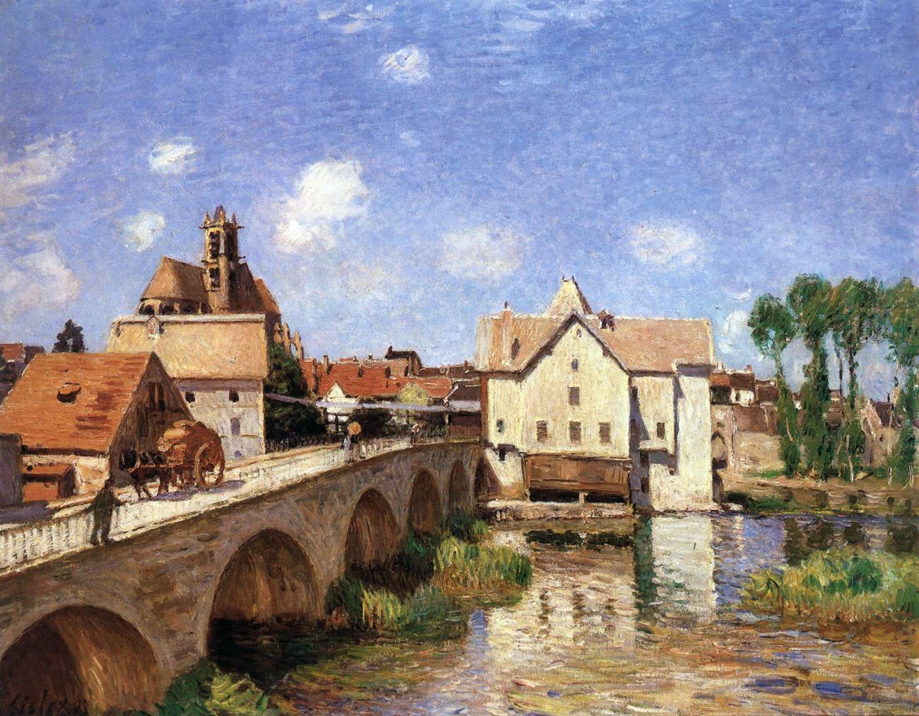 The Bridge at Moret by SISLEY, Alfred