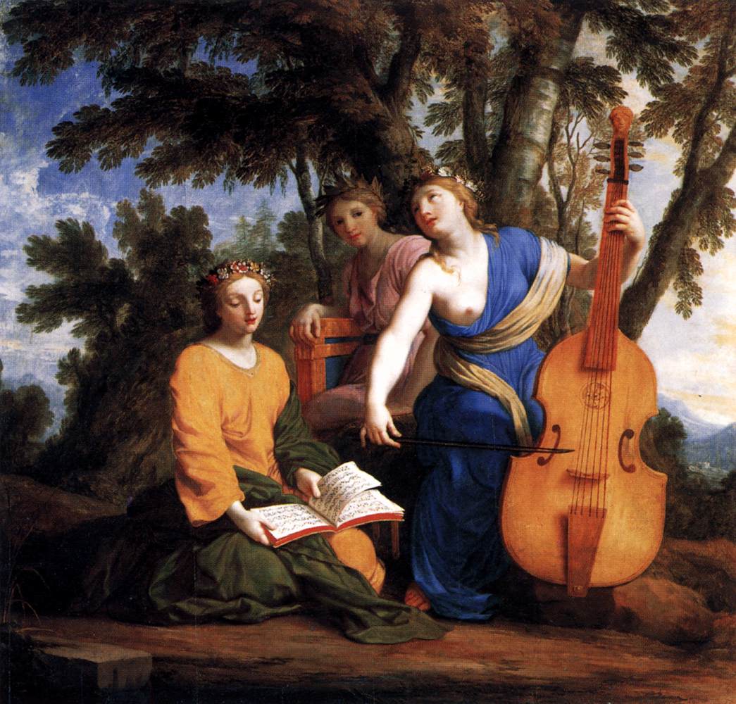 The Muses: Melpomene, Erato and Polyhymnia by LE SUEUR, Eustache