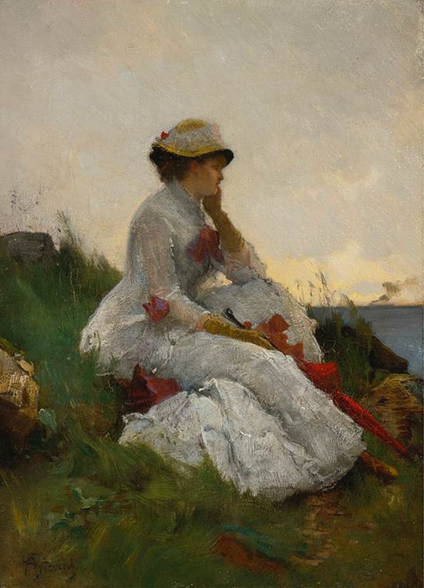 Pensive by STEVENS, Alfred