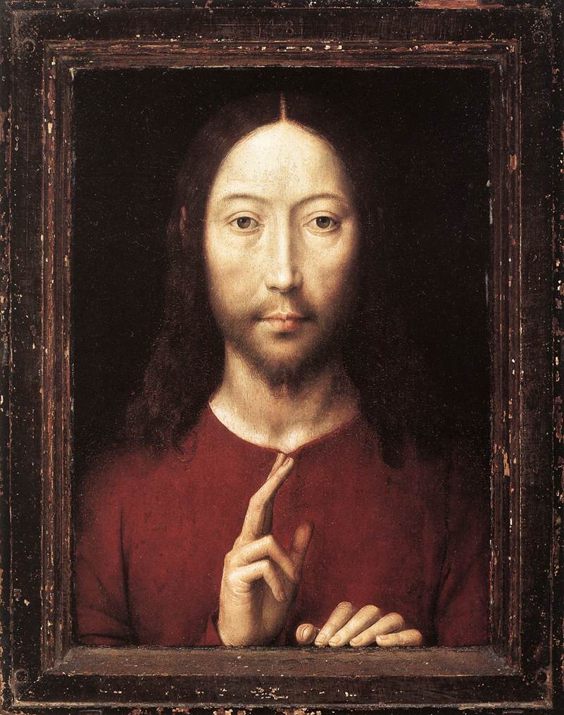 Christ Giving His Blessing by MEMLING, Hans