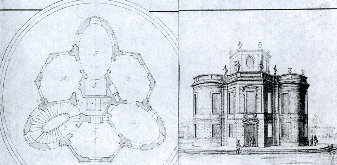 Sketches for country houses by FISCHER VON ERLACH, Johann Bernhard