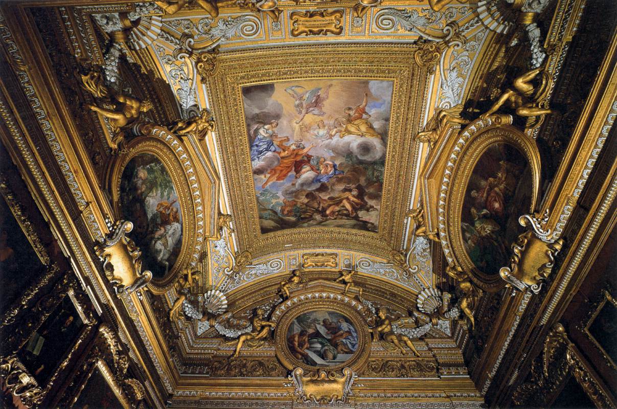 Ceiling fresco in the Sala di Saturno by