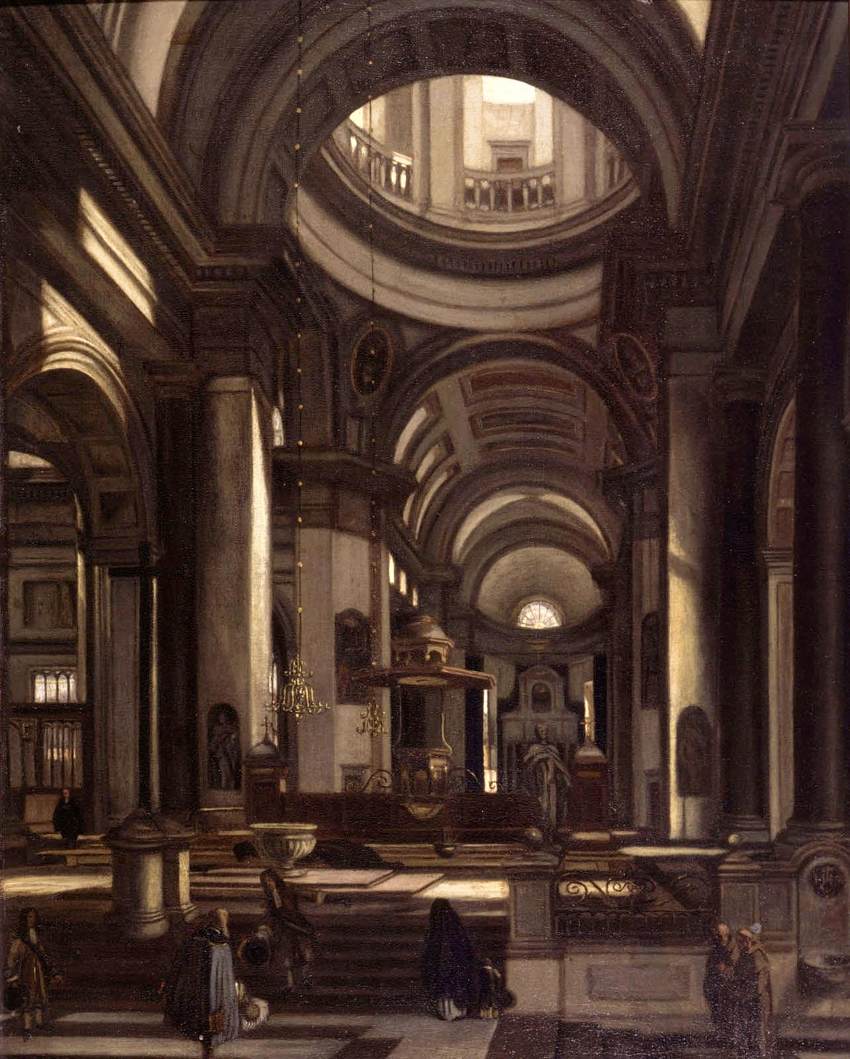 Interior of a Church by WITTE, Emanuel de