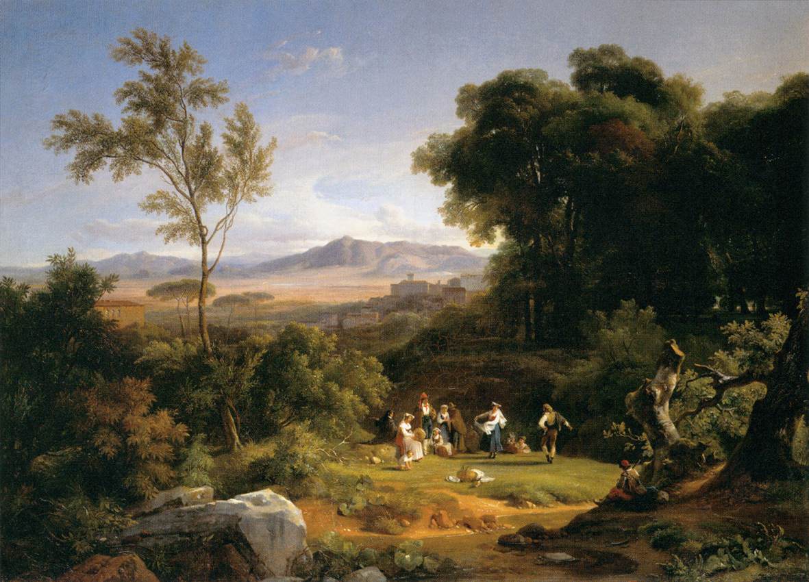 Landscape Inspired by the View of Frascati by MICHALLON, Achille-Etna