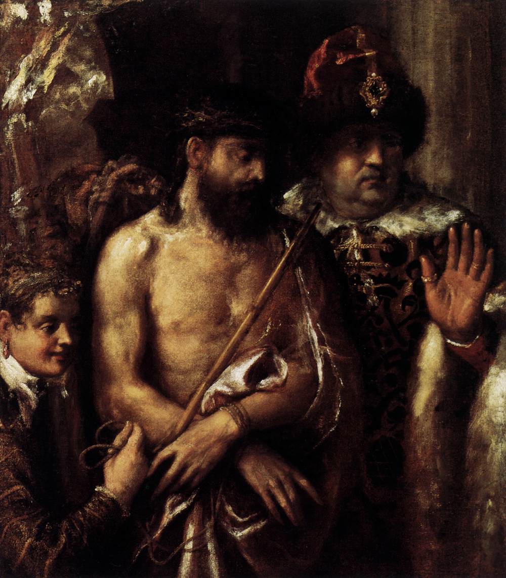 Mocking of Christ by TIZIANO Vecellio