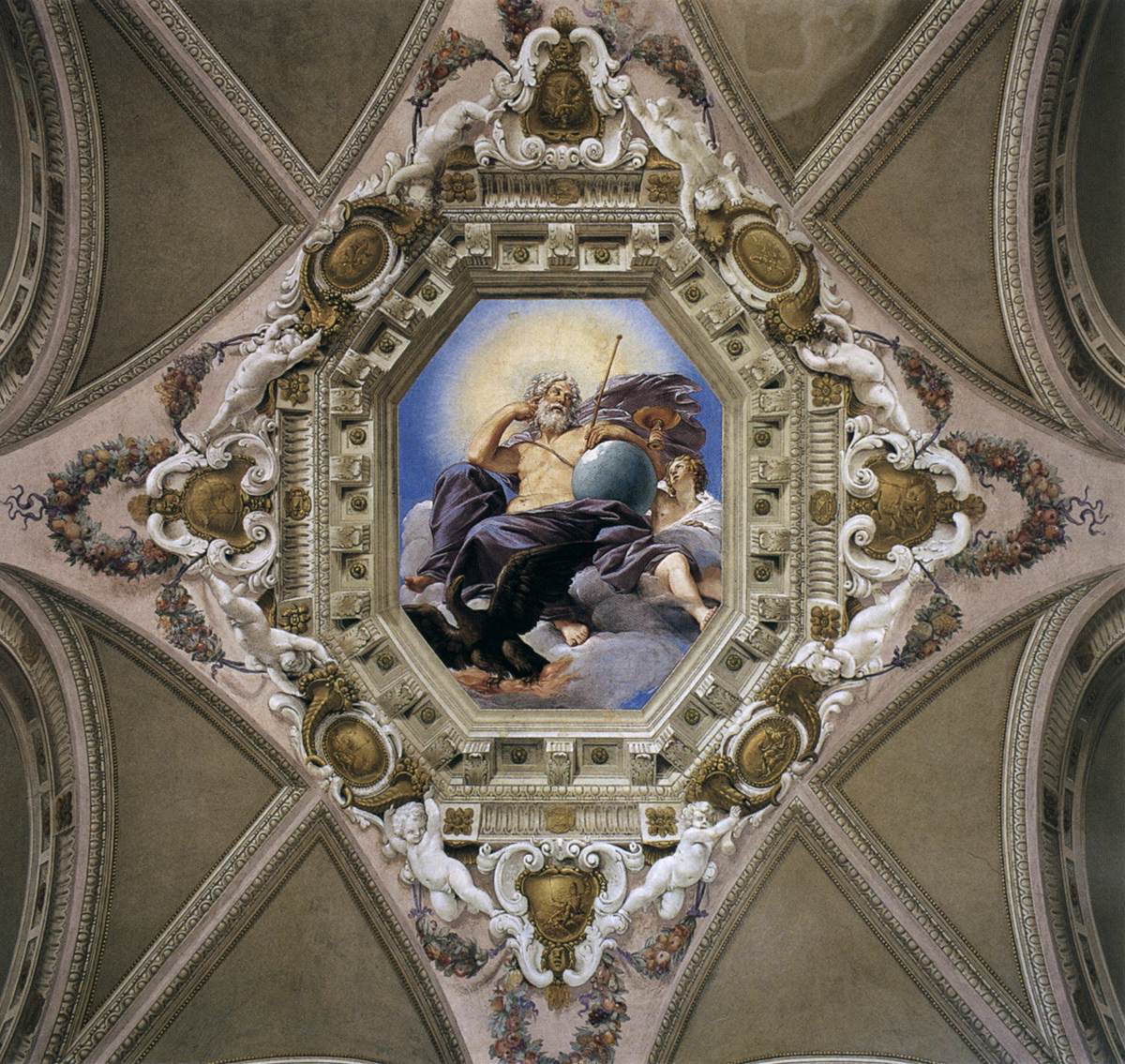 Ceiling painting by