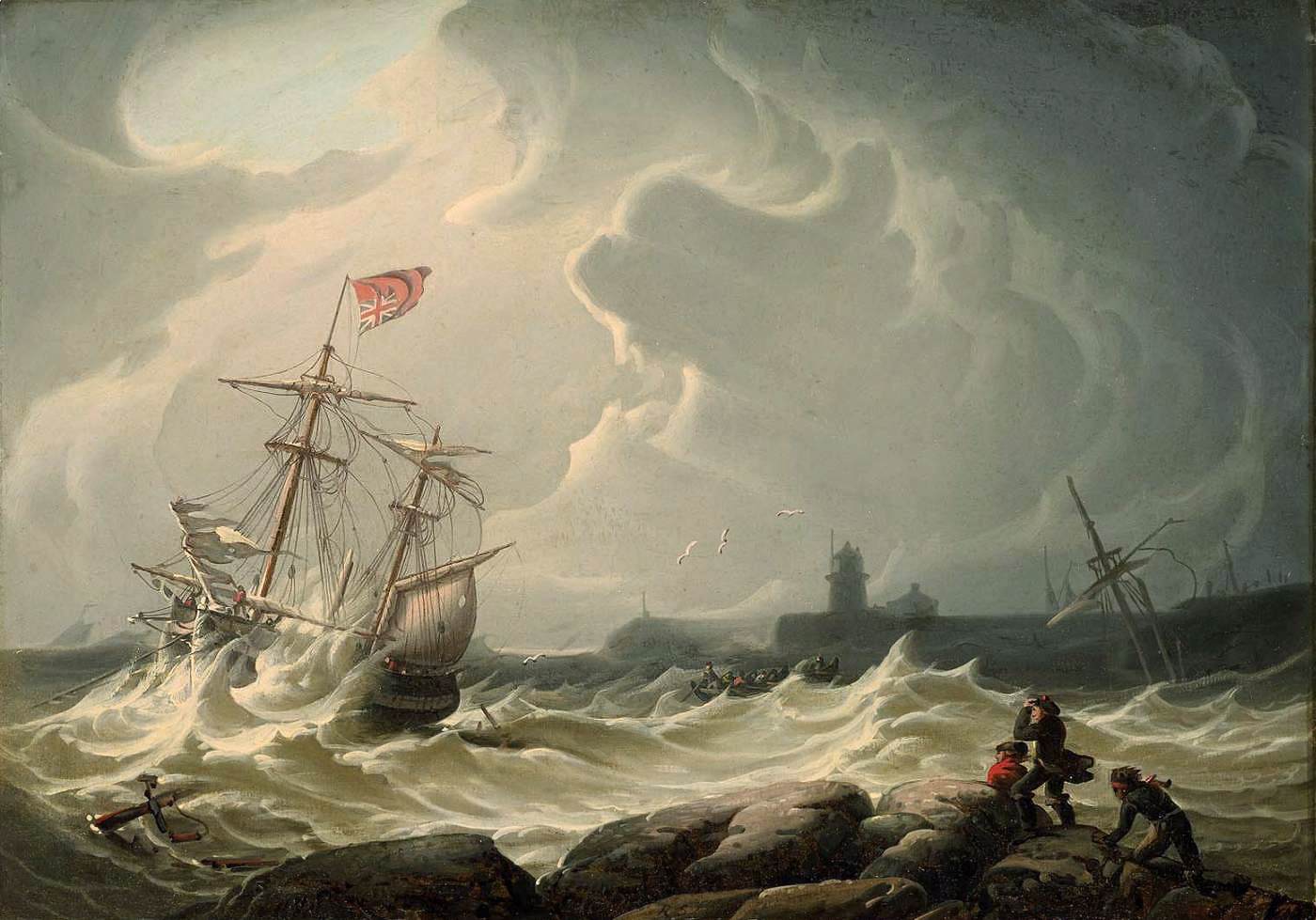 Ship in Storm by SALMON, Robert