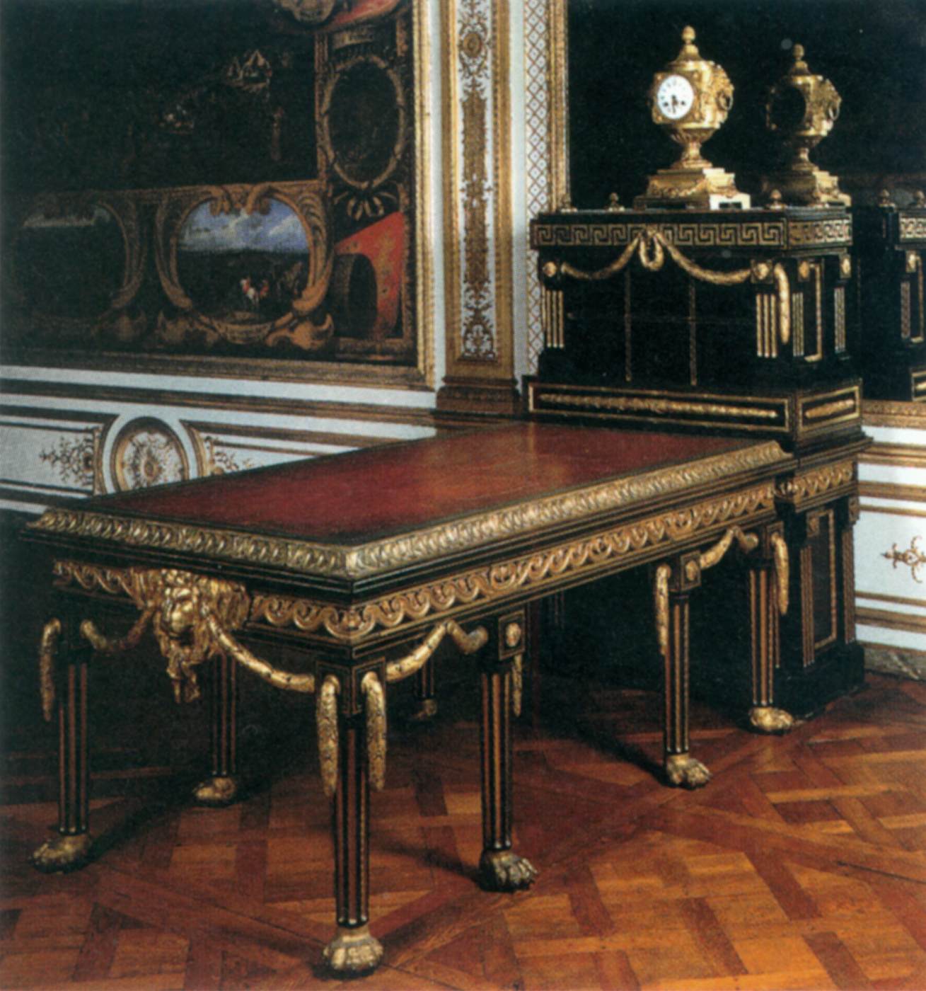 "Desk from the "Greek-style cabinet" by