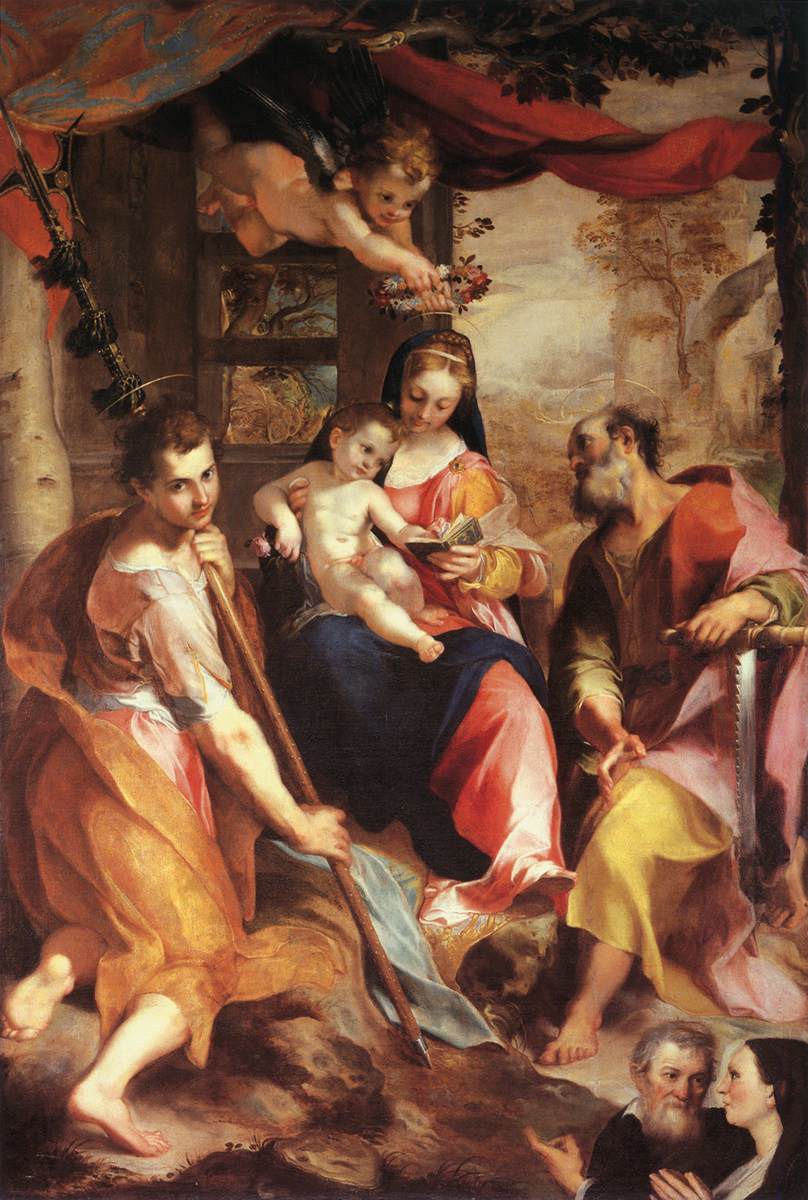 Virgin and Child with Sts Simon and Jude (Madonna di San Simone) by BAROCCI, Federico Fiori