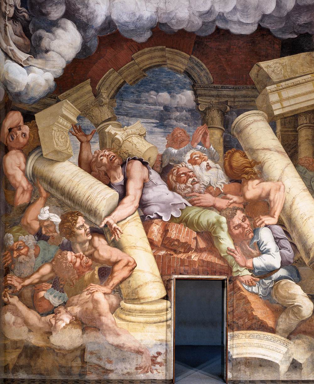 Fresco on the north wall (detail) by