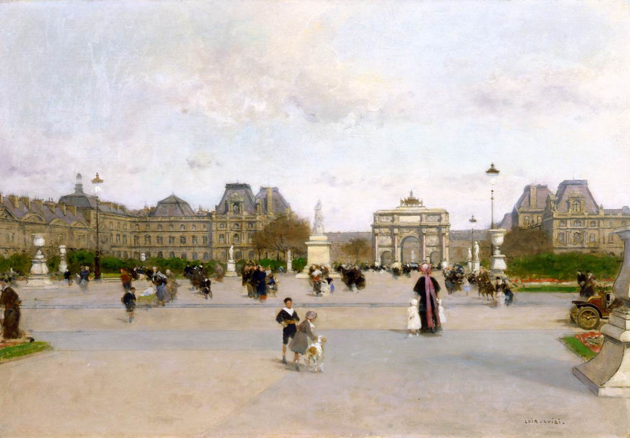 The Louvre from the Jardin des Tuileries by