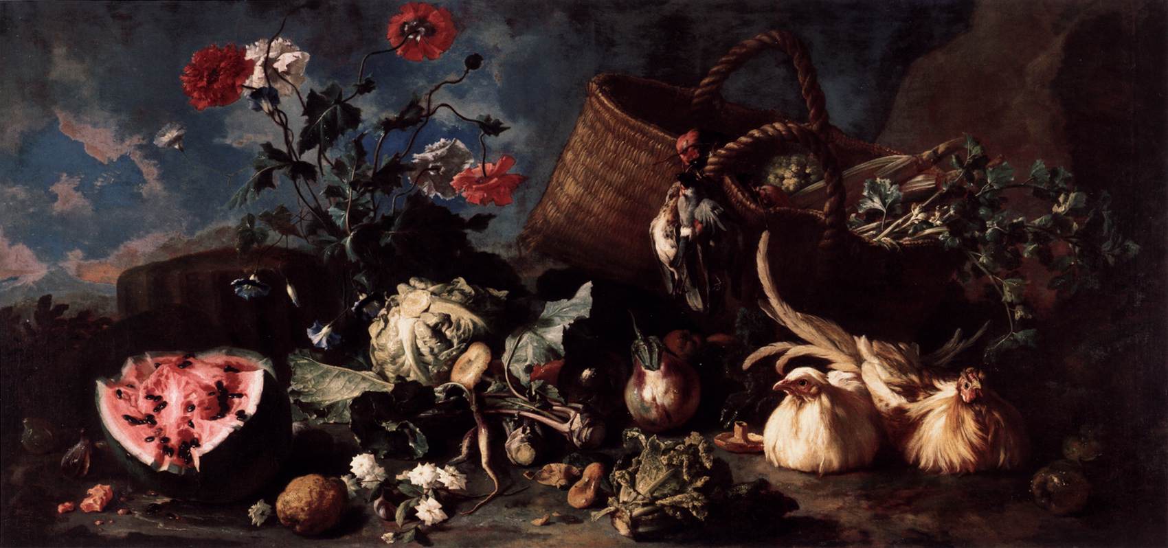 Flowers, Fruit, and Poultry by