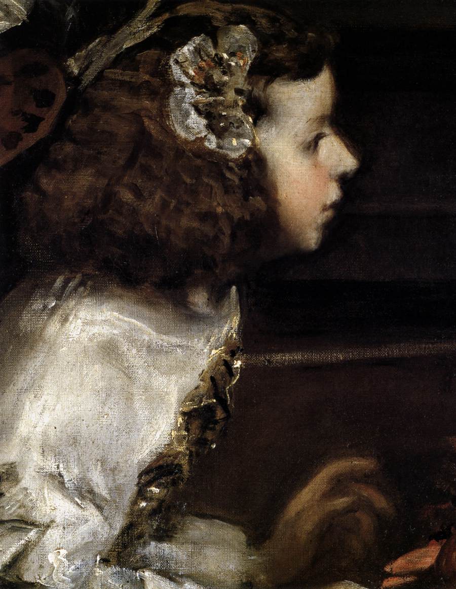 Las Meninas (detail) by VELÁZQUEZ, Diego Rodriguez de Silva y