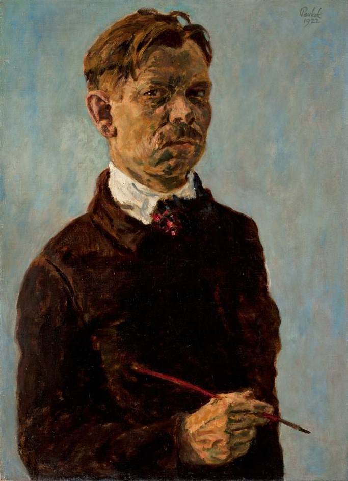 Self-Portrait with Brush by