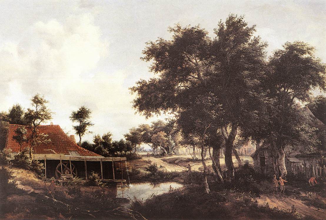 The Water Mill by HOBBEMA, Meyndert