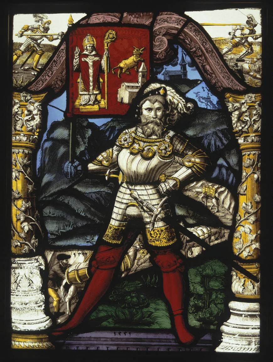 Stained-Glass Panel by EGERI, Carl von