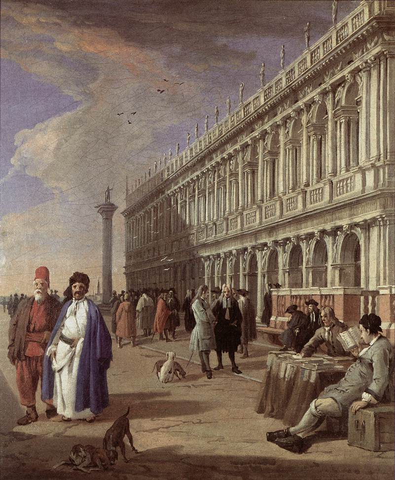 The Piazzetta and the Library by CARLEVARIS, Luca