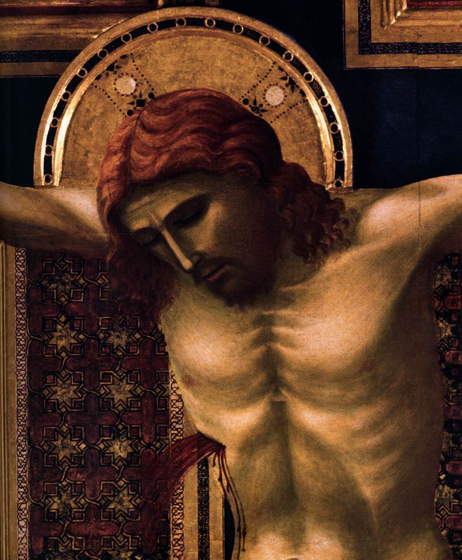 Crucifix (detail) by GIOTTO di Bondone