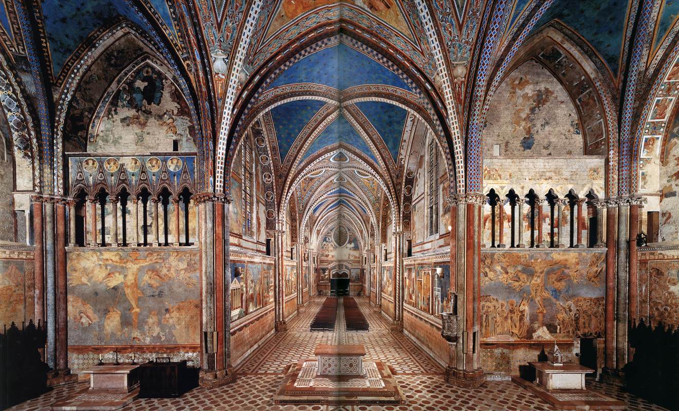 View of the transept and nave from the west by CIMABUE