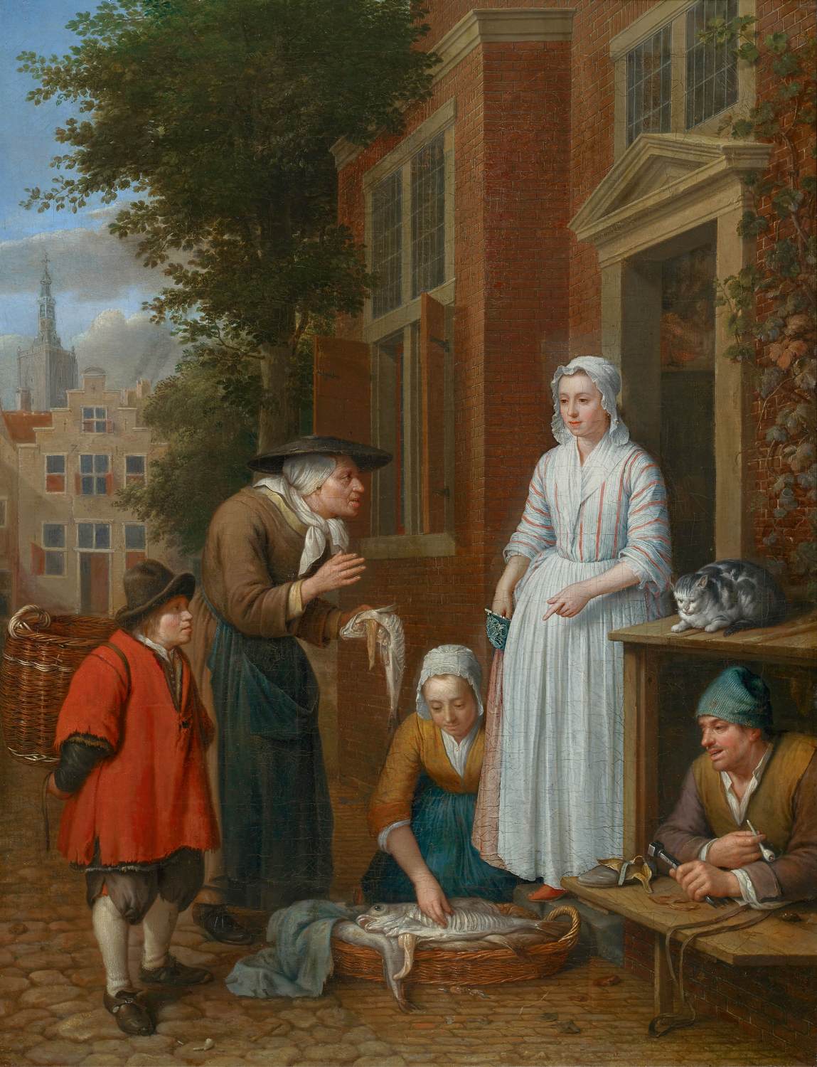 Fish Sellers in The Hague by MIJ, Hieronymus van der